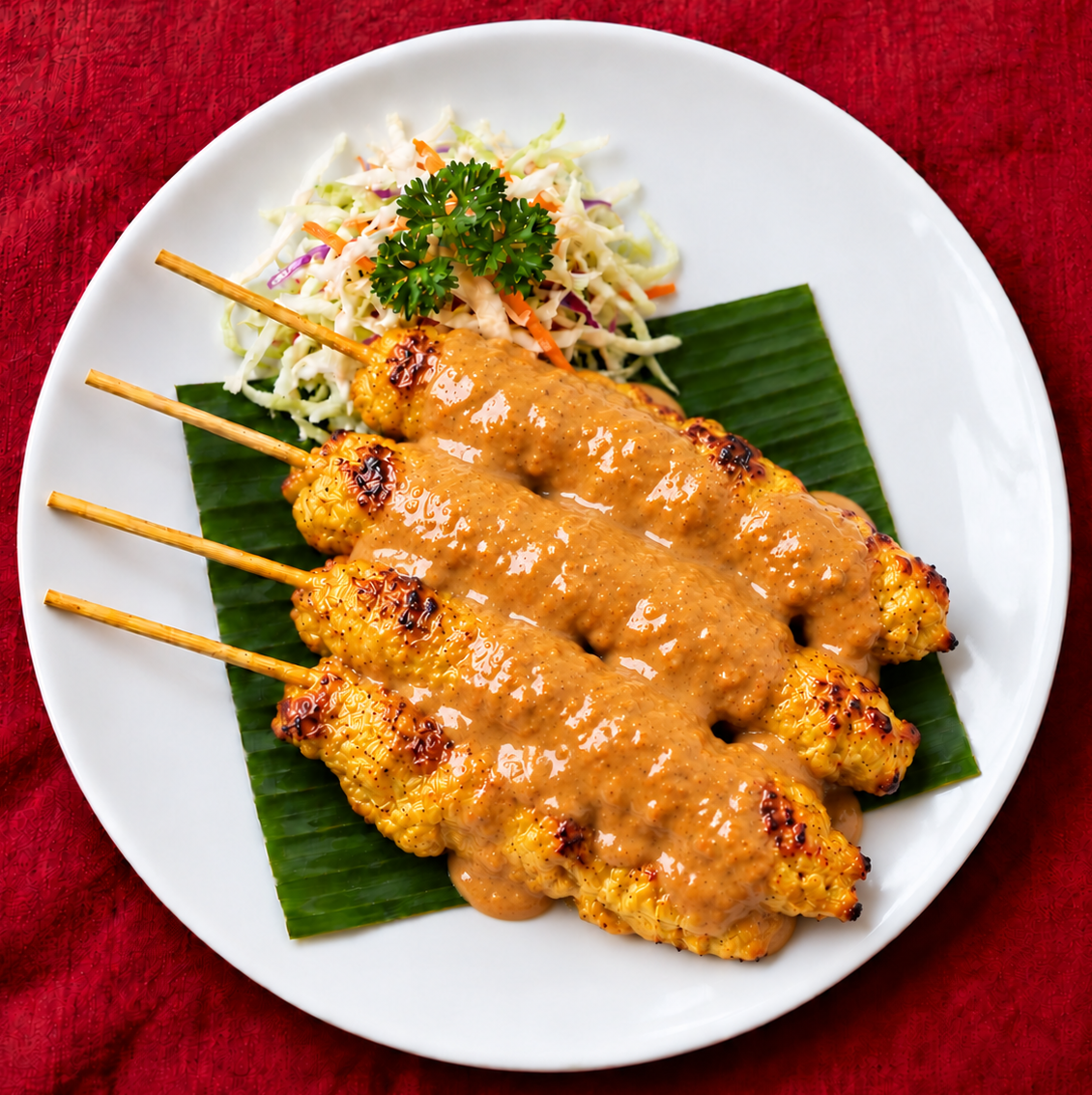 Golden Silk chicken satay