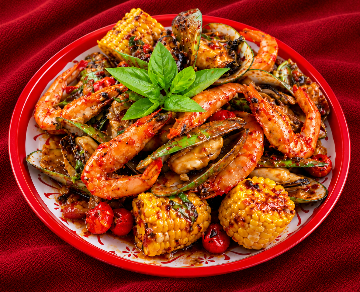 Goong Tung Thai-style seafood boil