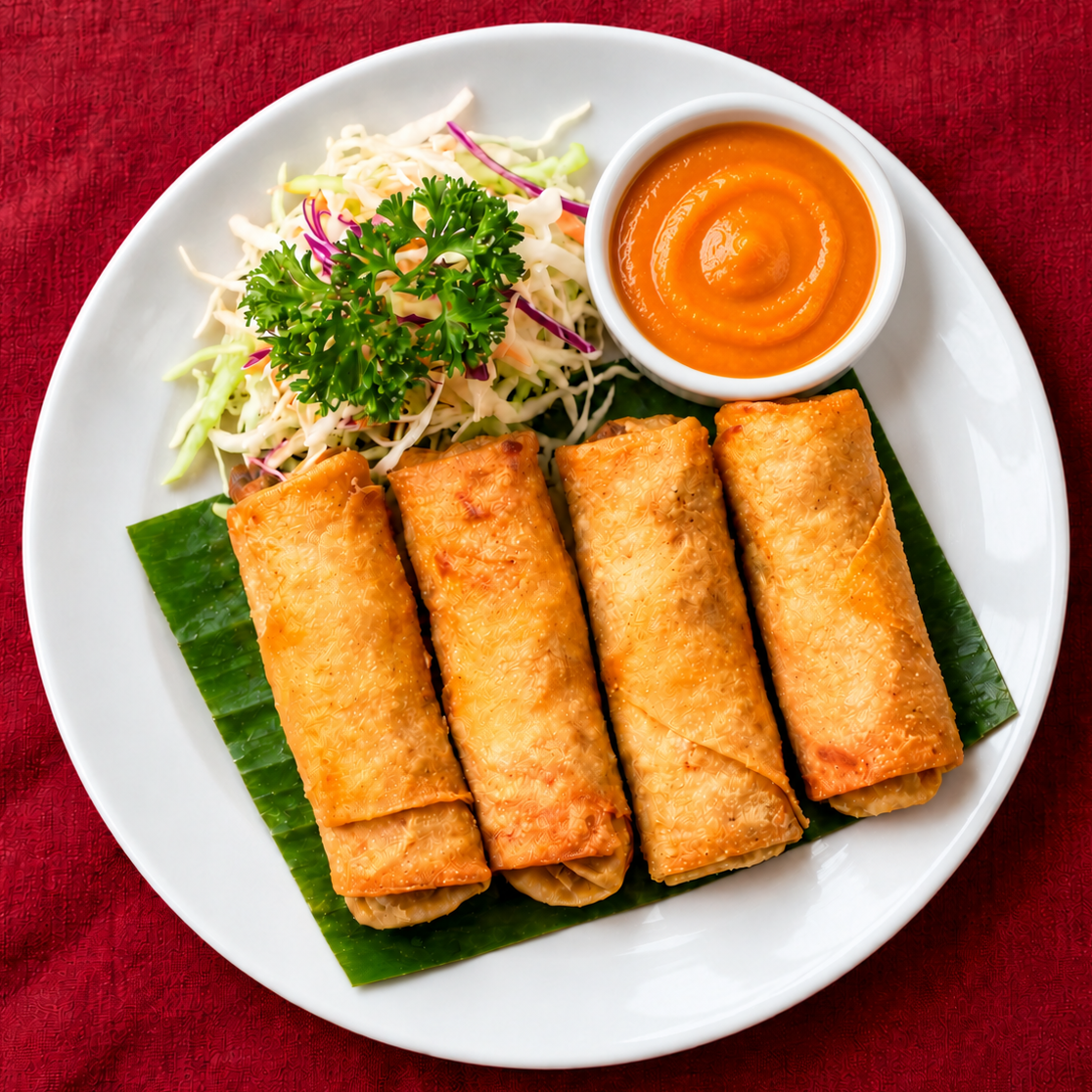 Golden Silk spring rolls
