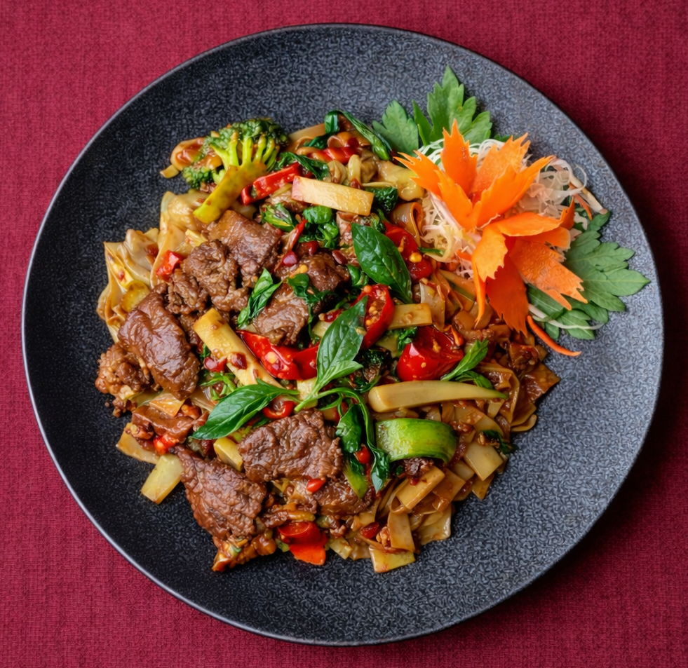 Drunken noodles